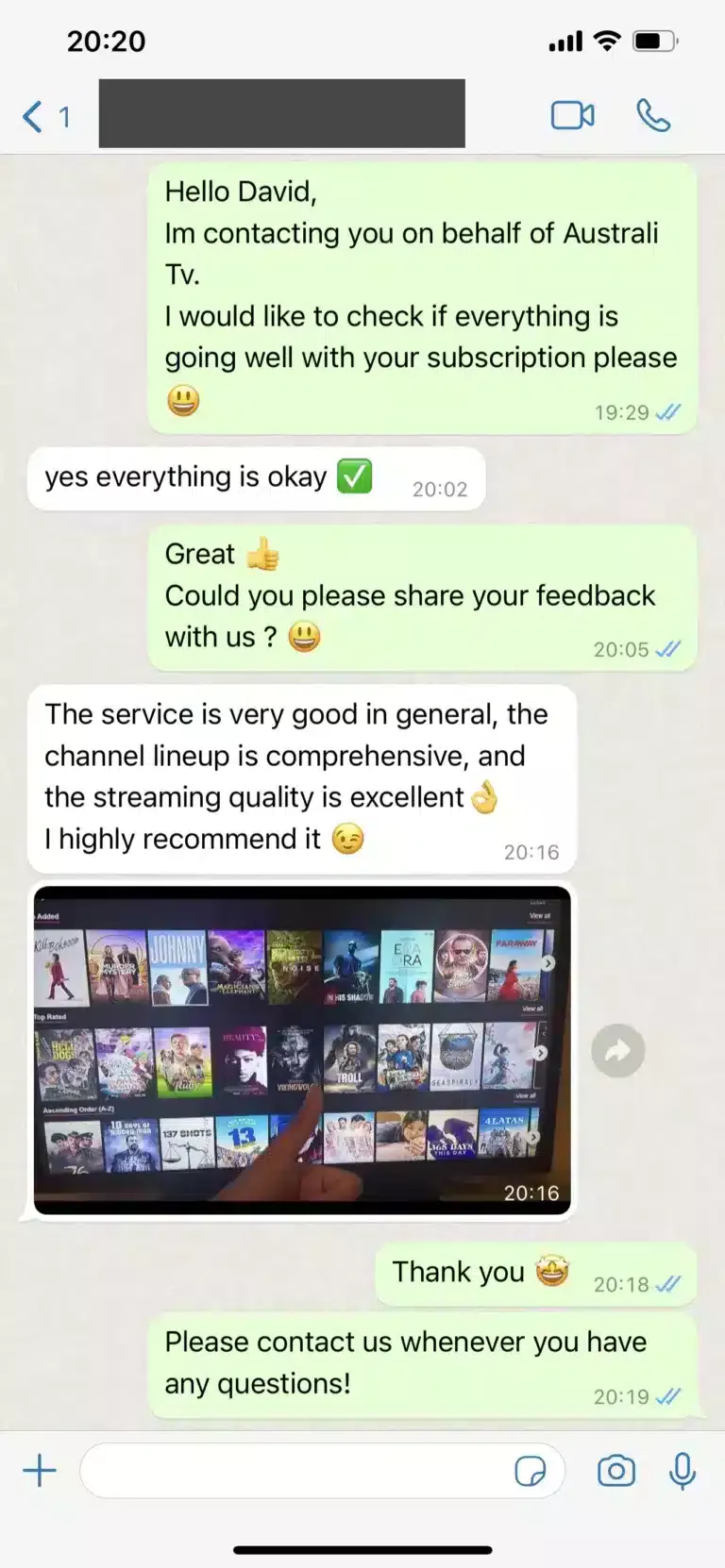 whatsapp 4 in IPTV Canada Subscription